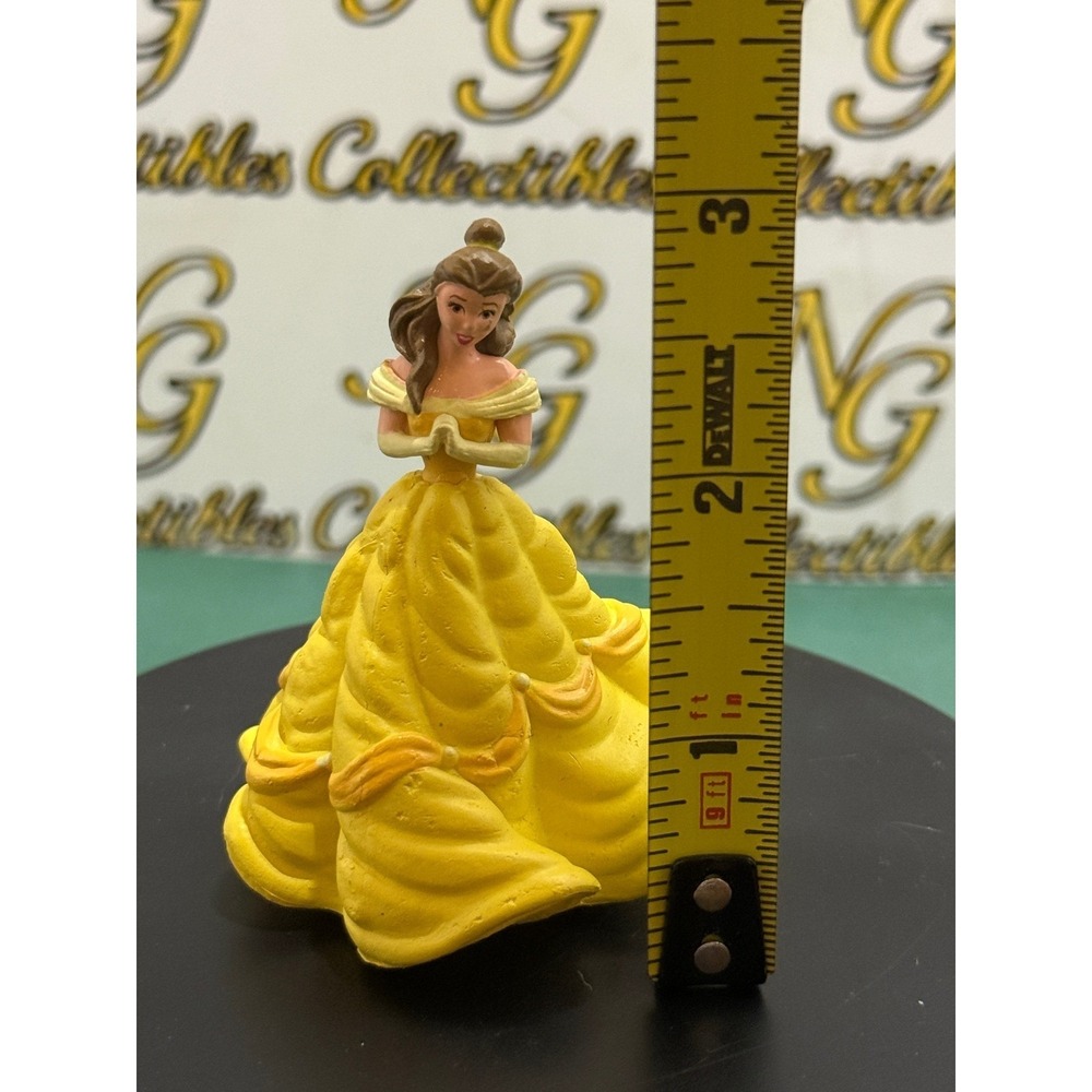 Disney Princess Belle Yellow Gown Figurine Miniature Cake Topper Toy